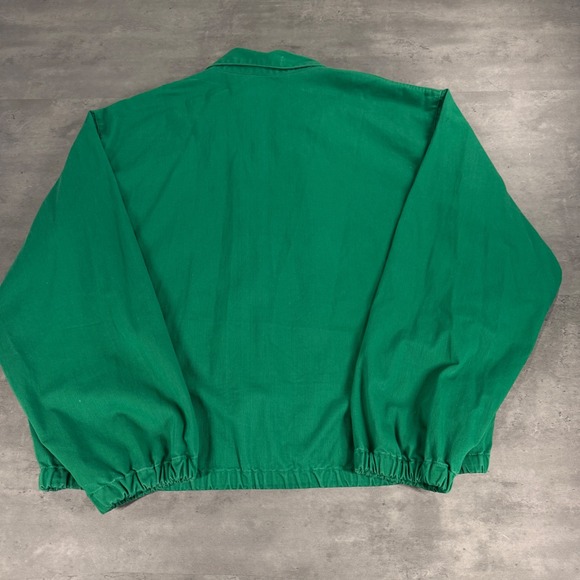 Polo Ralph Lauren Harrington Jacket Mens XL Kelly Green Cotton Bi Swing Full Zip - Picture 4 of 7